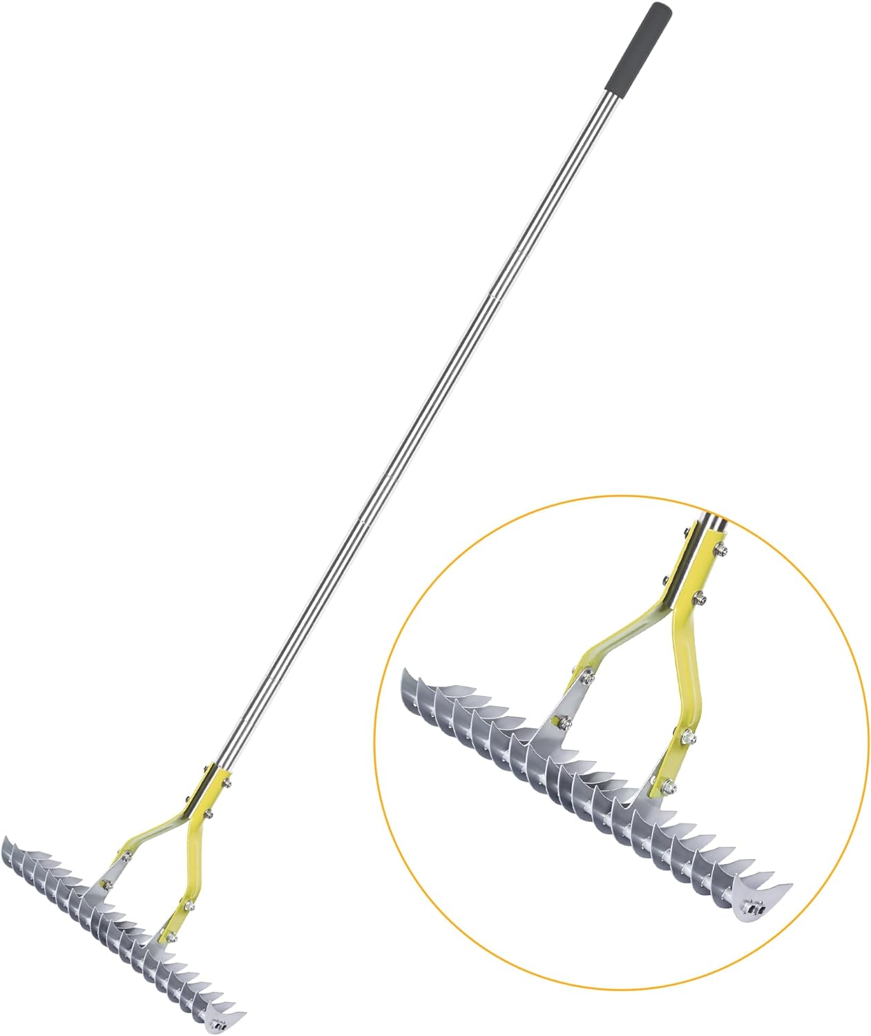 Double-Sided Angle-Adjustable Thatching Rake