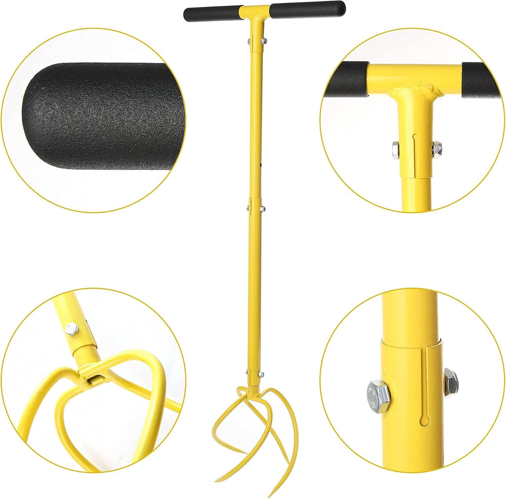 Long-Handled Garden Tiller